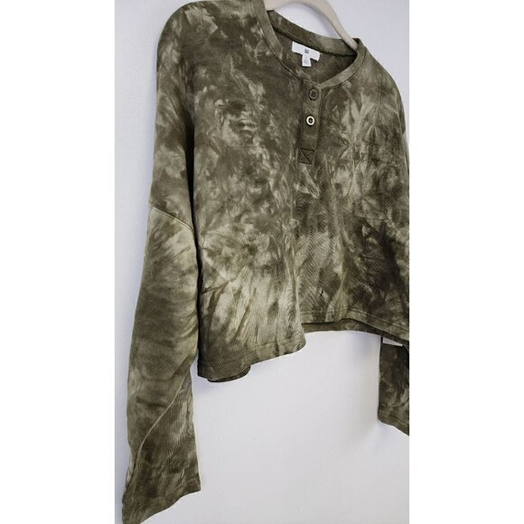 BP. Green Tie Dye Top Medium - Picture 3 of 6